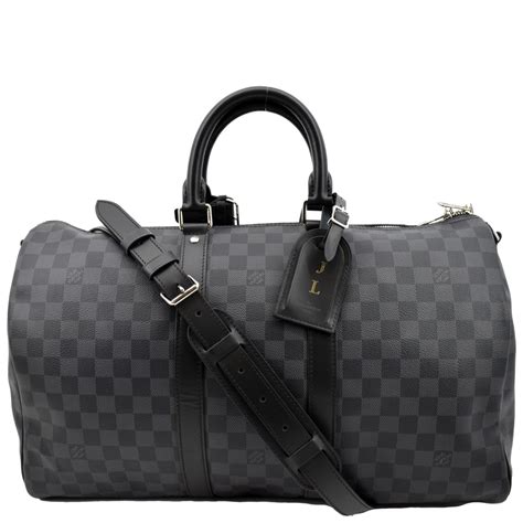 louis vuitton damier carbone keepall 45|Products by Louis Vuitton: Keepall 45 Bandoulière My LV Heritage.